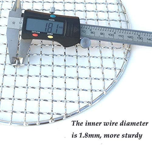 Canning Racks for Pot Dia 12" Carbon Baking Net Grill Pan Grate Multi-Purpose Cross Wire Rack Round Steaming Cooling Stainless Steel (305mm/12)...
