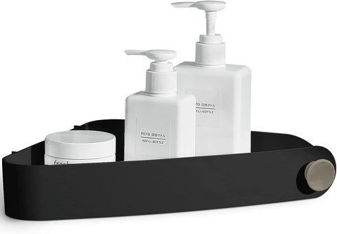 Sotfamily Shower Caddy Corner, 2 Pack Adhesive Corner Shower Shelves for inside Shower, Plastic Shower Organizer for Bathroom Storage, Black...