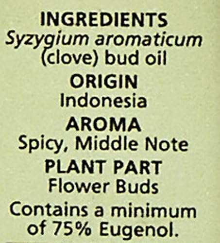 Aura Cacia 100% Pure Clove Bud Essential Oil | GC/MS Tested for Purity | 15 ml (0.5 fl. oz.) | Syzygium aromaticum...