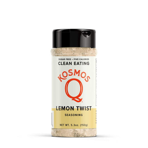 Kosmos Q Lemon Twist Seasoning, Zesty Lemon Pepper Spice Mix for Chicken, Fish, Veggies & More, All-Natural Clean Eating Herbs & Spices, Sugar Fre...