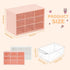 Mini Desk Organizer Drawer, 9 Removable Plastic Art Craft Organizers with Stickers, Cute Desktop Storage Organizer for DIY Crafts, Art Supply, Off...