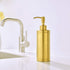 Gold Soap Dispenser,Kmeino Full Stainless Steel Countertop Soap Dispenser, Prime 300 ML Liquid Bottle for Kitchen & Bathroom Hand Dish Lotion (Bru...