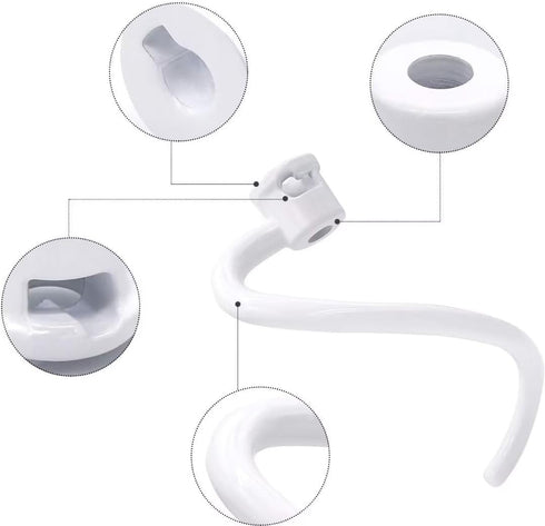Spiral Coated Dough Hook KNS256CDH Compatible With Kitchen Mixer Aid Stand Mixer Bowl Lift Model...