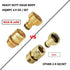 HQMPC Garden Hose Quick Connect No Pb Solid Brass Quick Connector Garden Hose Fitting Water Hose Connectors 3/4 inch GHT (2 Sets)...