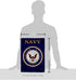 Breeze Decor US Navy USN Armed Forces Seabee Official Licensed United State American Military Retire Decorative, Garden Flag 13"x 18.5", Memorabil...
