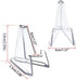 Acrylic Coins Display Stands,10 Packs Mini Clear Easel Stand Holders 2.28 Inch Tall Support to Hold Small Artworks/Pocket Watch/Casino Chips/Chall...