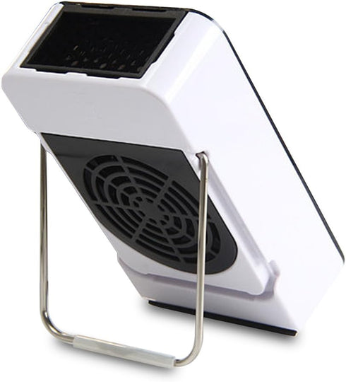 Safety Energy-saving Heater Mini Portable Room Office Desktop Electric Fan Heater Air Warmer Black...