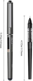 M&G 8 Pcs Fine Point Pen Liquid Rollerball Pens, 0.5mm Black Ink Pens Ultra Fine Point Pens Smooth Writing for Note Taking, Office School Supplies...