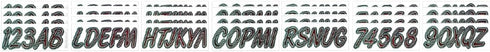 Hardline Products Series 400 Factory Matched 3-Inch Boat & PWC Registration Number Kit - Burgundy/Black - RUBKG400...