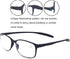 4 Pack Computer Blue Light Blocking Reading Glasses Flexible Lightweight Anti Eyestrain Portable Readers for Women Men +2.00...