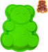 3D Bear Mousse Cake Mold Set, Approx. 8.5 Inch Cake Baking Mold - Novelty Silicone Cake Pan for Kids, Nonstick Bakeware, 8.46 x 6.89 x 0.98 Inches...