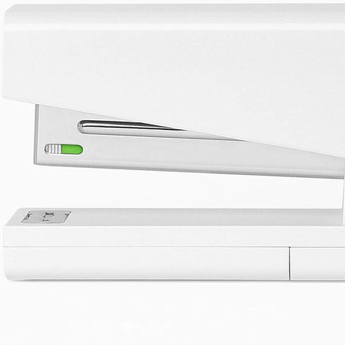 White Stapler, Desktop Stapler, Classic Office Stapler, Basics Stapler,20 Sheets Capacity White Stapler Set with Storage Free 100 pcs Staples...