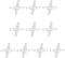 lasenersm 10 Pieces Aquarium Air Valve Connector Aquarium Air Tube Connector Plastic 4 Way Connector Cross Shape Tubing Connector for Fish Tank 4m...