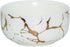 Ceramic Cereal Bowl Marble Soup Bowl 17 OZ Ceramic Rice Bowl Luxury Gold Inlay Dessert Bowl Microwave and Dishwasher Safe for Oatmeal Snack (White...