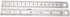 Silver Double-Sided Scale, Stainless Steel Straight Ruler Measuring Tool School Office Drafting Supplies Drafting Tools and Drafting Kits...