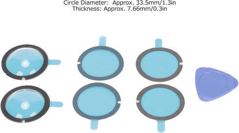 ASHATA Dual Lens Guards,HD Sports Camera Lens Protective Cover,High Hardness High Transmittance Dual Lens Guards,3 Pairs Lens Guards,for Insta360 ...