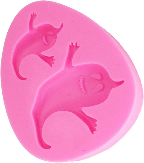 Ghost Shape Silicone Molds for Halloween Cake Decorating Tools DIY Chocolate Candy Cookies Biscuits Gum Fondant Pudding Cupcake Baking Mold, Hallo...