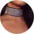 Shining Crystal Rhinestone Choker Necklace Pendant Statement Necklaces Wide Collar Necklaces for Women Nightclub Party Jewelry (Color1)...