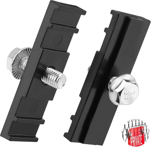 4pcs LinKlip ChainLink Fence Easy Sign Mount Fastener Bracket Clip with Stainless Steel Bolt, for Standard Chain Link Fence Sign Mounting Bracket ...