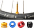2 Packs Bike Vacuum Tire Presta Valve Nut Bicycle Inner Tube Valve Nuts with Sealed O Rings for Mountain Road Bikes Accessories Cycling Parts (Blu...