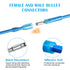 200PCS Heat Shrink Bullet Connectors, Automotive Female & Male Connectors Bullet Terminals,Insulated Waterproof Marine Electrical Wire Splice Crim...