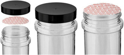 SanDaveVA 70mm Pressure Sensitive PS Foam Seals Cap Liners Tamper Seal Cap Liner Sealed for your Protection Red Print … (100)...