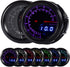 7 Color Air/Fuel Ratio AFR Gauge Kit Narrowband Pointer & LED Digital Readouts 2-1/16" 52mm Black Dial for Car Truck...