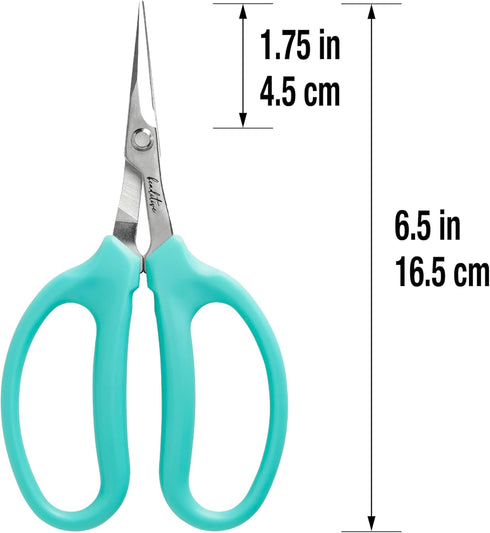 Beaditive Culinary Herb Scissors - Compact 6.5-Inch Stainless Steel Kitchen Scissors - Dishwasher Safe - Sharp Tip for Snipping Fresh Herbs...