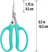 Beaditive Culinary Herb Scissors - Compact 6.5-Inch Stainless Steel Kitchen Scissors - Dishwasher Safe - Sharp Tip for Snipping Fresh Herbs...