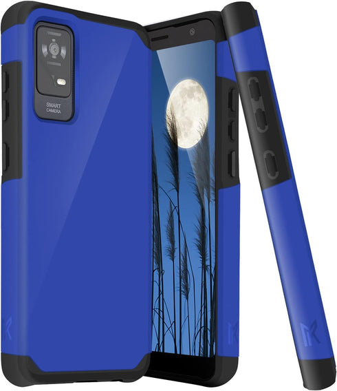 TJS Compatible for TCL ION X Case, TCL ION V Case, TCL 40 Z Case, Dual Layer Hybrid (Magnetic Mount Friendly) Shockproof Drop Protection Cover Imp...
