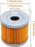 2 Pack Yerbay Compatible Motorcycle Oil Filter for Kawasaki 220 Bayou KLF220 KLF-220 1988-2002 16099-004...