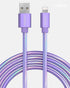 LIQUIPEL Powertek iPhone Charger Cable, 6 ft Fast Charging Lightning to USB Cord Adapter, Compatible for iPad, MFI Certified, Metallic Shine (Purp...
