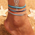 Summer Beach Layered Colorful Anklets Boho Rope Ankle Bracelets for Women...