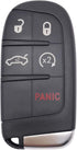 5 Buttons Replacement Key Fob Cover Case fit for Dodge Charger Challenger Dart Durango Jeep Grand Cherokee Chrysler 300C Keyless Entry Key Fob...