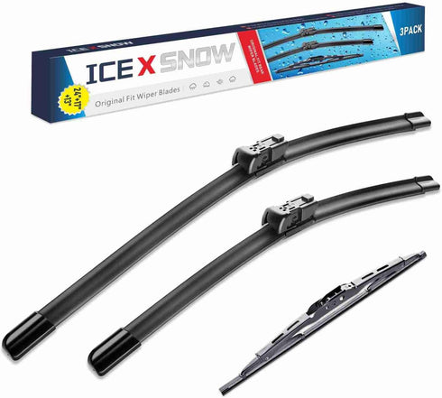 3 Wipers 24"/17"/13" Windshield Wiper Blades Fit for GMC Terrain Chevy Equinox 2017 2016 2015 2014 2013 2012 2011 2010 OEM Quality Automotive Wind...