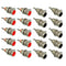 RCA Female Socket Connector, Chassis Panel Mount Adapter for Amplifier Audio Terminal RCA Plug (20-Pack)...