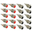 RCA Female Socket Connector, Chassis Panel Mount Adapter for Amplifier Audio Terminal RCA Plug (20-Pack)...