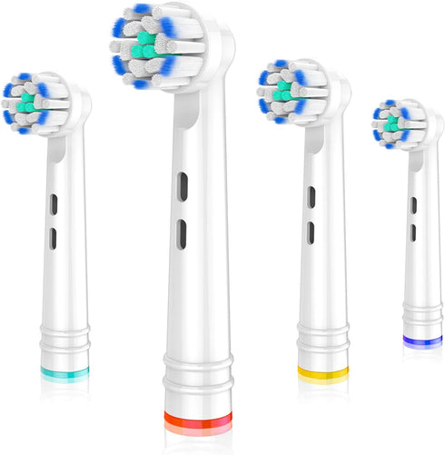 Replacement Toothbrush Heads Fit for Oral B Electric Toothbrushes, 4PCS, Soft Ultrathin Bristles for Pro Gum Care, Refills for Braun Model 3756 37...