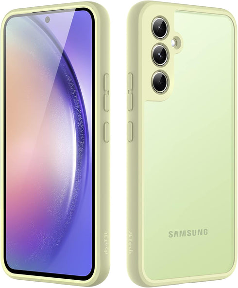 JETech Matte Case for Samsung Galaxy A54 5G 6.4-Inch, Frosted Translucent Back Protective Slim Phone Cover, Anti-Fingerprints (Lime)...