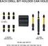 Drill Bit Holder Tool Holster for DEWALT Milwaukee - Pack of 4 - Carry up to 6 Driver Bits on The Side of Your Power Drill or Driver...