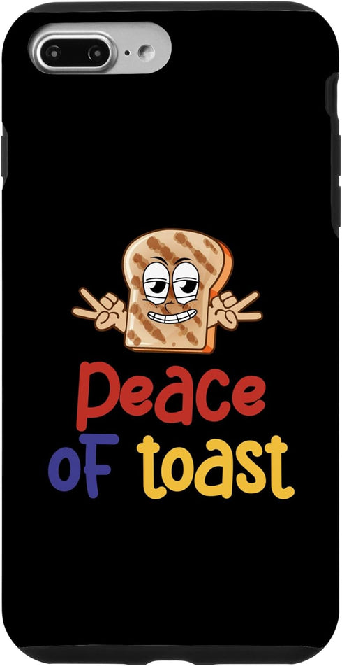 iPhone 7 Plus/8 Plus Peace Of Toast Toasted Bread Puns Cereals Pancake Morning Case...