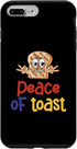 iPhone 7 Plus/8 Plus Peace Of Toast Toasted Bread Puns Cereals Pancake Morning Case...