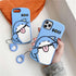 Shark Case for iPhone 14 Pro Max with Sling,for iPhone 14 Pro Max Case Funny Sharks,Blue Design Soft Bumper Protective Case Cover for iPhone 14 Pr...