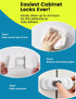 Child Proof Refrigerator Lock, 2 Pack Fridge Locks for Kids with 3M Adhesive Backing, Fridge lock for Refrigerators,Oven Lock,Drawers,Wardrobes an...
