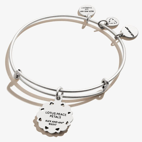 Alex and Ani Lotus Peace Petals Charm Bangle...