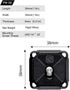 SUNWAYFOTO PM-38 38mm Bi-Directional 2 Axis QR Plate Arca Compatible Sunway...