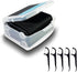 Black Floss Stick, Black Travel Case Floss, 200 Odorless Floss Floss, Toothpick Floss for Oral Cleaning, Oral Care Floss for Adults and Children (...