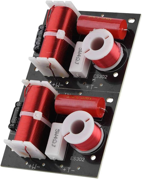 Zerone 2Pcs Speaker Frequency Divider Board 2 Way Treble/Bass 2 Unit 2 Unit Hi-Fi Audio Crossover Filter Frequency Distributor DIY Module...