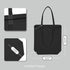 TOPDesign 2 | 6 | 12 Pack Super Strong Large 17.5"x16.5"x5" 10oz Cotton Canvas Tote, Reusable Grocery Shopping Bag, Blank Black Bags for Crafts, D...