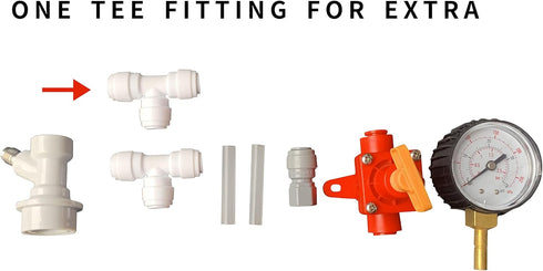 BlowTie Diaphragm Ball Lock Keg Beer Spunding Valve For Brewing Complete Kit for Home Brewing Beer Spunding Valve Corny keg Ferment CO2 Constant p...